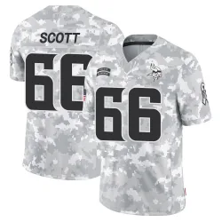 Men's Jordon Scott Minnesota Vikings No.66 Limited 2024 Salute to Service Jersey - Arctic Camo