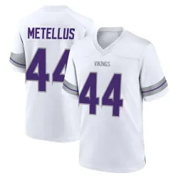 Men's Josh Metellus Minnesota Vikings No.44 Game Alternate Jersey - White
