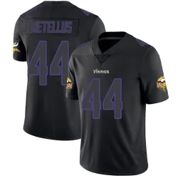Men's Josh Metellus Minnesota Vikings No.44 Limited Jersey - Black Impact