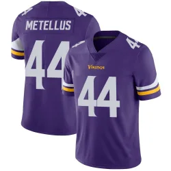 Men's Josh Metellus Minnesota Vikings No.44 Limited Team Color Vapor Untouchable Jersey - Purple
