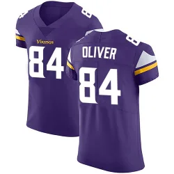 Men's Josh Oliver Minnesota Vikings No.84 Elite Team Color Vapor Untouchable Jersey - Purple
