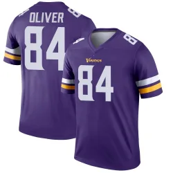Men's Josh Oliver Minnesota Vikings No.84 Legend Jersey - Purple