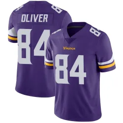 Men's Josh Oliver Minnesota Vikings No.84 Limited Team Color Vapor Untouchable Jersey - Purple