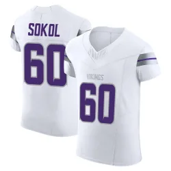 Men's Josh Sokol Minnesota Vikings No.60 Elite Alternate Vapor F.U.S.E. Jersey - White