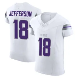 Men's Justin Jefferson Minnesota Vikings No.18 Elite Alternate Vapor F.U.S.E. Jersey - White