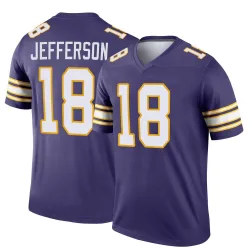 Men's Justin Jefferson Minnesota Vikings No.18 Legend Classic Jersey - Purple