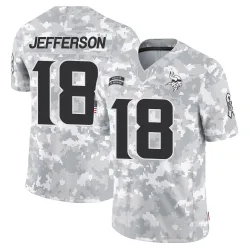 Men's Justin Jefferson Minnesota Vikings No.18 Limited 2024 Salute to Service Jersey - Arctic Camo