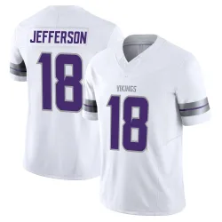 Men's Justin Jefferson Minnesota Vikings No.18 Limited Alternate Vapor F.U.S.E. Jersey - White