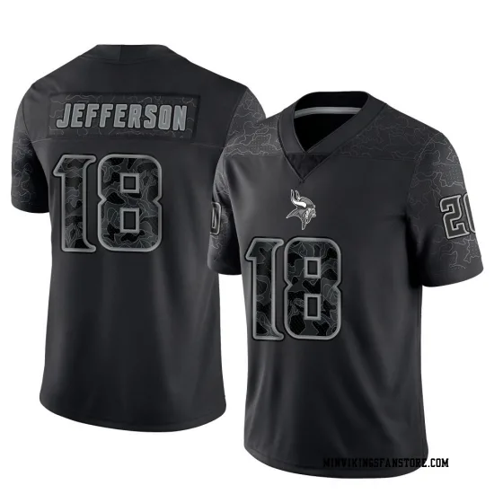 Men's Justin Jefferson Minnesota Vikings No.18 Limited Reflective