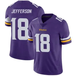 Men's Justin Jefferson Minnesota Vikings No.18 Limited Team Color Vapor Untouchable Jersey - Purple
