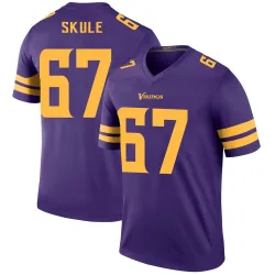 Men's Justin Skule Minnesota Vikings No.67 Legend Color Rush Jersey - Purple