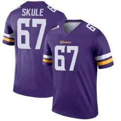 Men's Justin Skule Minnesota Vikings No.67 Legend Jersey - Purple