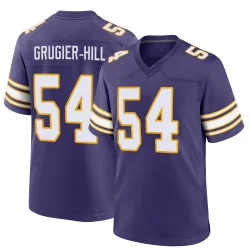 Men's Kamu Grugier-Hill Minnesota Vikings No.54 Game Classic Jersey - Purple
