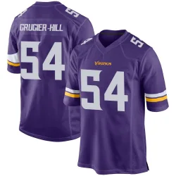 Men's Kamu Grugier-Hill Minnesota Vikings No.54 Game Team Color Jersey - Purple