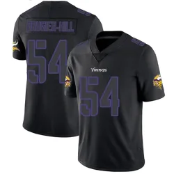 Men's Kamu Grugier-Hill Minnesota Vikings No.54 Limited Jersey - Black Impact