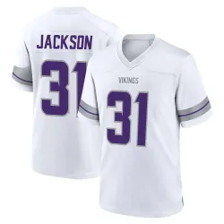 Men's Khyree Jackson Minnesota Vikings No.31 Game Alternate Jersey - White