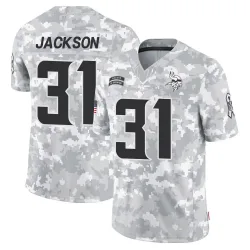 Men's Khyree Jackson Minnesota Vikings No.31 Limited 2024 Salute to Service Jersey - Arctic Camo