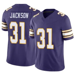 Men's Khyree Jackson Minnesota Vikings No.31 Limited Classic Vapor F.U.S.E. Jersey - Purple