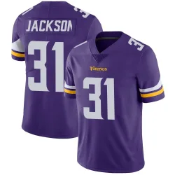 Men's Khyree Jackson Minnesota Vikings No.31 Limited Team Color Vapor Untouchable Jersey - Purple