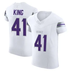 Men's Kobe King Minnesota Vikings No.41 Elite Alternate Vapor F.U.S.E. Jersey - White