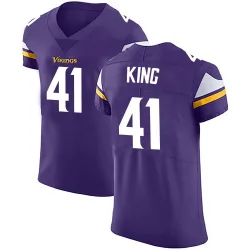 Men's Kobe King Minnesota Vikings No.41 Elite Team Color Vapor Untouchable Jersey - Purple