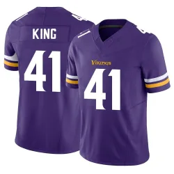 Men's Kobe King Minnesota Vikings No.41 Limited Vapor F.U.S.E. Jersey - Purple