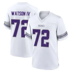 Men's Leroy Watson IV Minnesota Vikings No.72 Game Alternate Jersey - White