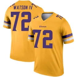 Men's Leroy Watson IV Minnesota Vikings No.72 Legend Inverted Jersey - Gold