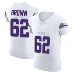 Men's Logan Brown Minnesota Vikings No.62 Elite Alternate Vapor F.U.S.E. Jersey - White