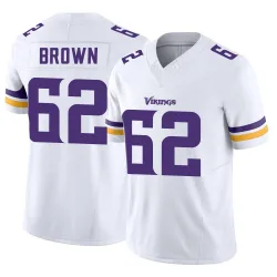 Men's Logan Brown Minnesota Vikings No.62 Limited Vapor F.U.S.E. Jersey - White
