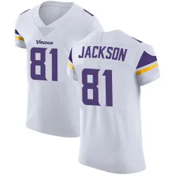 Men's Lucky Jackson Minnesota Vikings No.81 Elite Vapor Untouchable Jersey - White