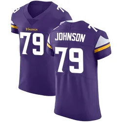 Men's Marcellus Johnson Minnesota Vikings No.79 Elite Team Color Vapor Untouchable Jersey - Purple