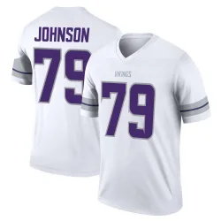 Men's Marcellus Johnson Minnesota Vikings No.79 Legend Alternate Jersey - White