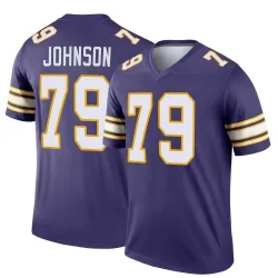 Men's Marcellus Johnson Minnesota Vikings No.79 Legend Classic Jersey - Purple