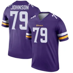 Men's Marcellus Johnson Minnesota Vikings No.79 Legend Jersey - Purple