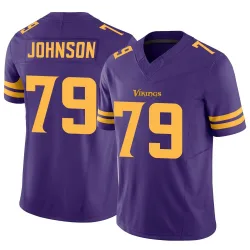 Men's Marcellus Johnson Minnesota Vikings No.79 Limited Alternate Vapor F.U.S.E. Jersey - Purple