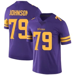 Men's Marcellus Johnson Minnesota Vikings No.79 Limited Color Rush Jersey - Purple