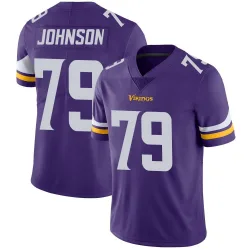 Men's Marcellus Johnson Minnesota Vikings No.79 Limited Team Color Vapor Untouchable Jersey - Purple