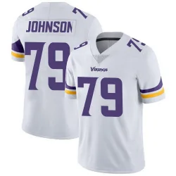 Men's Marcellus Johnson Minnesota Vikings No.79 Limited Vapor Untouchable Jersey - White