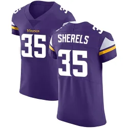 Men's Marcus Sherels Minnesota Vikings No.35 Elite Team Color Vapor Untouchable Jersey - Purple