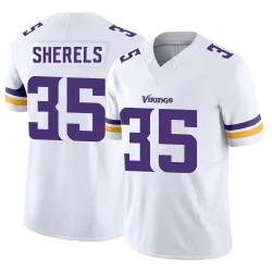 Men's Marcus Sherels Minnesota Vikings No.35 Limited Vapor F.U.S.E. Jersey - White