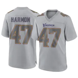 Men's Matt Harmon Minnesota Vikings No.47 Game Atmosphere Fashion Jersey - Gray