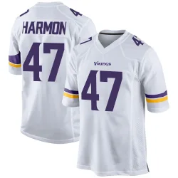 Men's Matt Harmon Minnesota Vikings No.47 Game Jersey - White