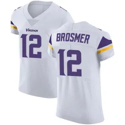 Men's Max Brosmer Minnesota Vikings No.12 Elite Vapor Untouchable Jersey - White