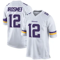 Men's Max Brosmer Minnesota Vikings No.12 Game Jersey - White