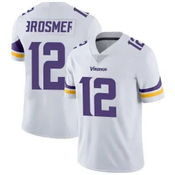 Men's Max Brosmer Minnesota Vikings No.12 Limited Vapor Untouchable Jersey - White