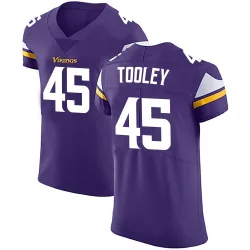 Men's Max Tooley Minnesota Vikings No.45 Elite Team Color Vapor Untouchable Jersey - Purple