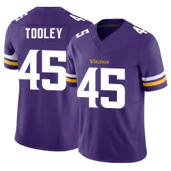 Men's Max Tooley Minnesota Vikings No.45 Limited Vapor F.U.S.E. Jersey - Purple
