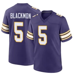 Men's Mekhi Blackmon Minnesota Vikings No.5 Game Classic Jersey - Purple