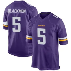 Men's Mekhi Blackmon Minnesota Vikings No.5 Game Team Color Jersey - Purple